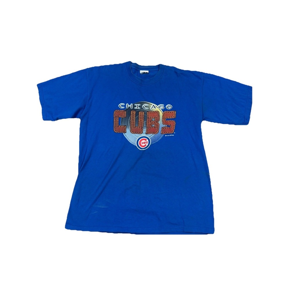 Dynasty Chicago Cubs T-Shirt Mens XL Blue Good 2002‎ Vintage MLB Graphic Tee